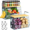 Magnetic Shelf for Fridge with Wood Lid - Space-Saving Kitchen Storage
