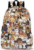 Funny Dog School Backpack for Girls Boys 17 in Laptop Backpack