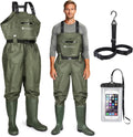 Upgraded 210D Nylon Chest Waders with Boots - Waterproof (Style ZVD6)