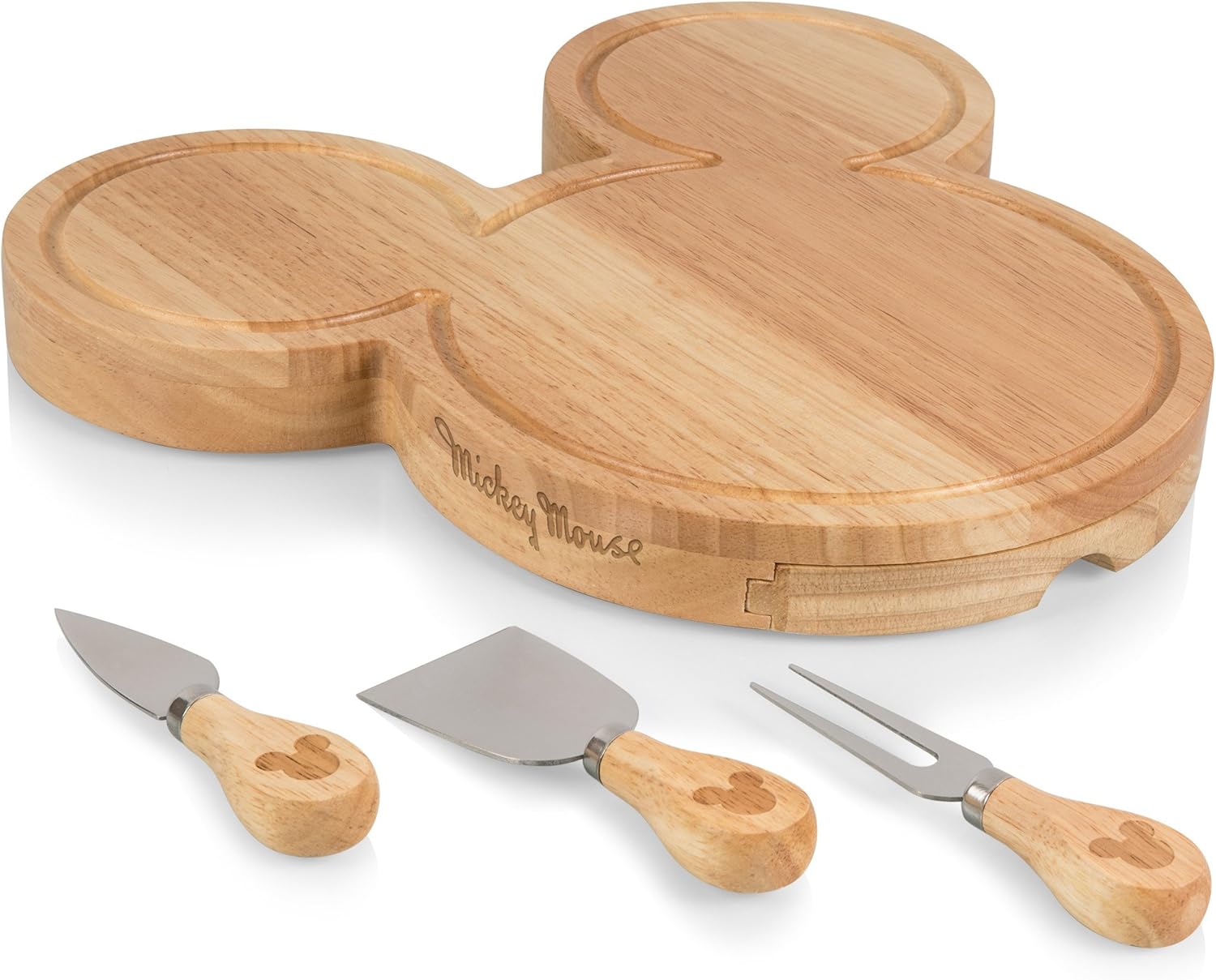 Disney Mickey Mouse Cheese Board and Knife Set for Fans