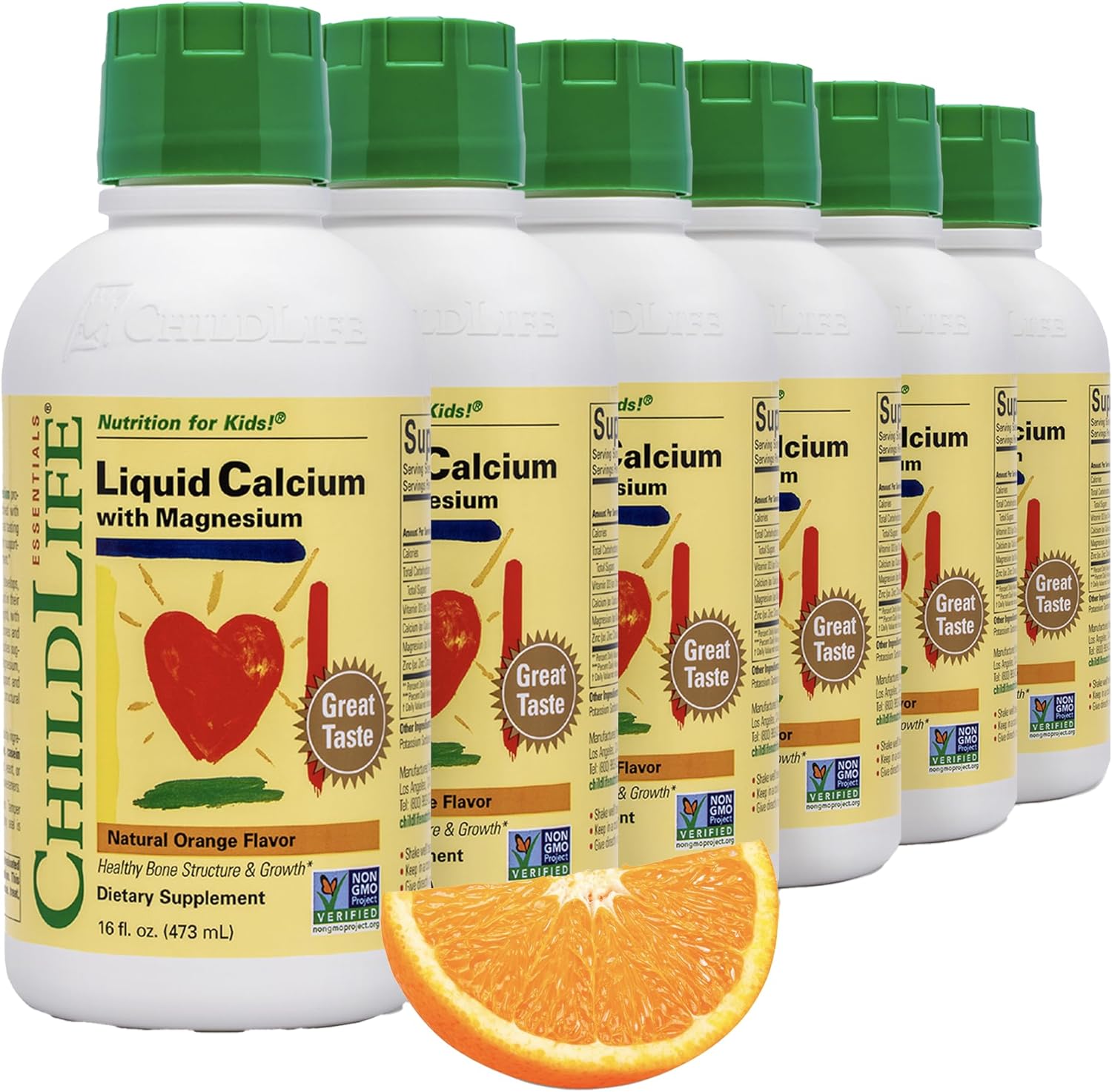 ChildLife Essentials Liquid Calcium Supplement for Kids - 6 Pack