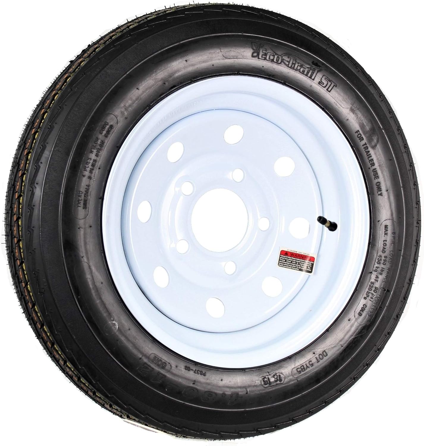 eCustomrim Trailer Tire and Rim 480-12 for Heavy Loads