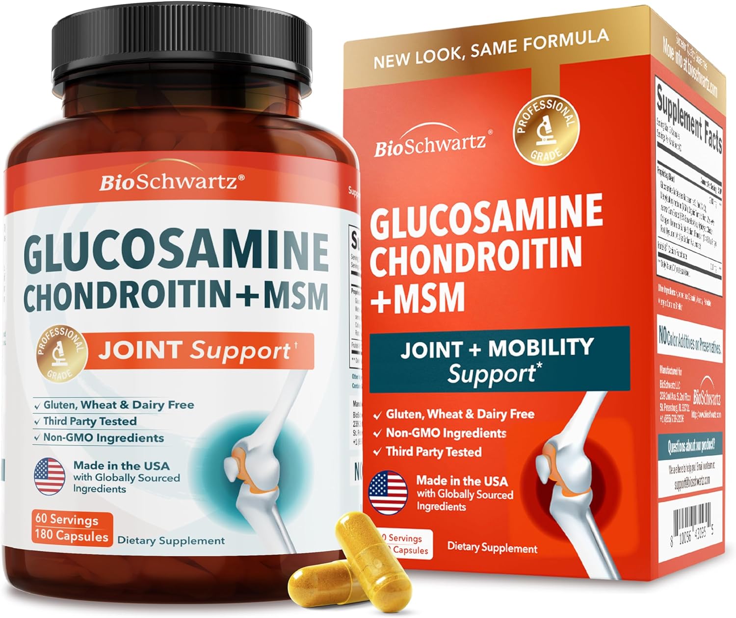 Triple Strength Glucosamine Chondroitin MSM Joint Support Supplement