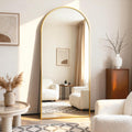 Full Length Arch Mirror 64in x21in Gold - Floor or Wall Mirror