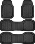CAR PASS 3 Row Heavy Duty Rubber Car Mats - Deep Dish All-Weather