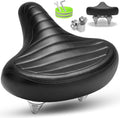 Wide Bike Seat for Men Women Comfort - Large Soft Padded Replacement
