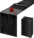 10 Packs 12 x 72 in Black Sequin Table Runner - Dazzling Event Accent