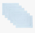Solino Home Linen Cloth Placemats Set of 6 Light Blue - Classic