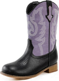 Girls Cowgirl Boots Mid Calf Glitter Toddler Cowboy Boot - Sparkle