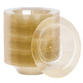 Goodluck Gold Glitter 12oz Disposable Soup Bowls - 100 Pack