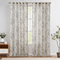 Linen Blend Floral Curtains for Brightening Up Your Rooms
