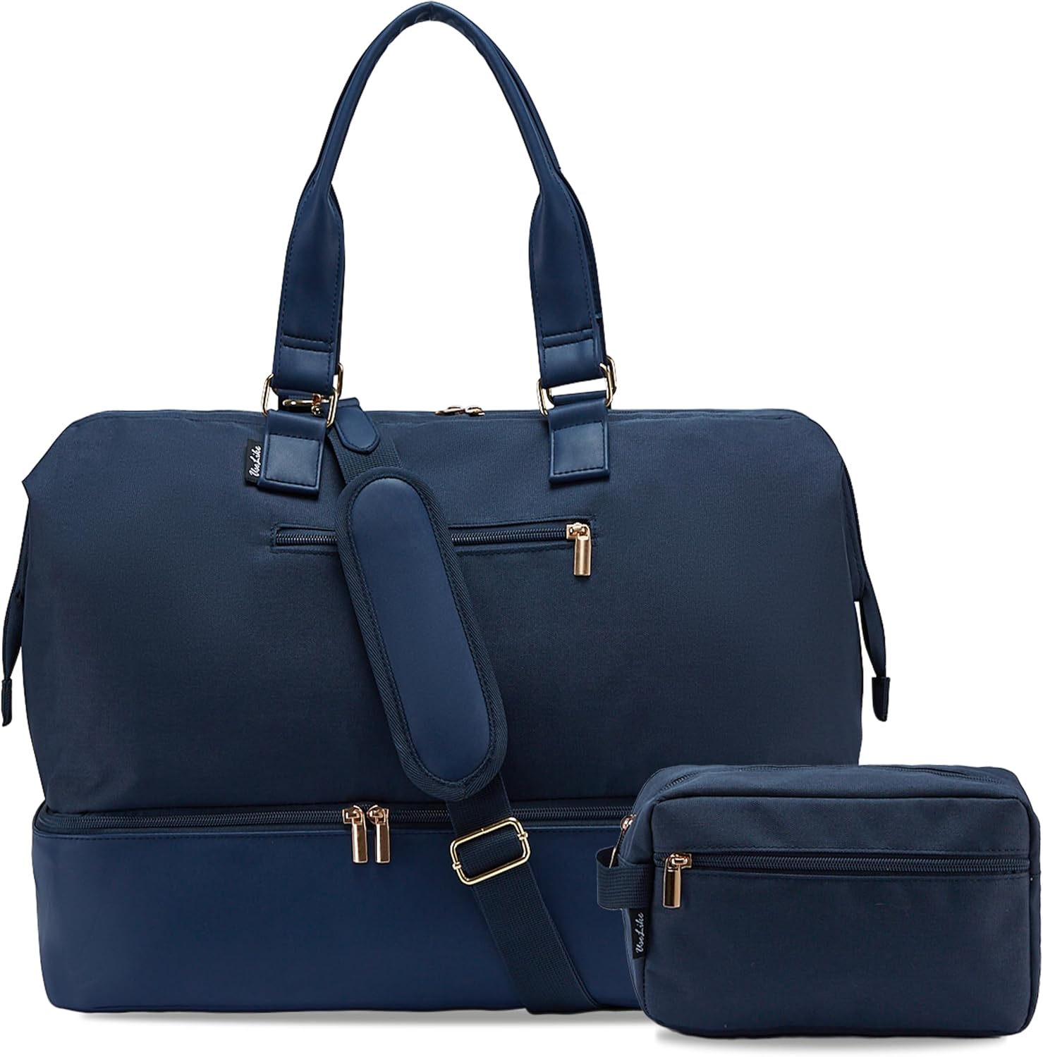 Large Travel Duffel Bag with Shoe Compartment for Women