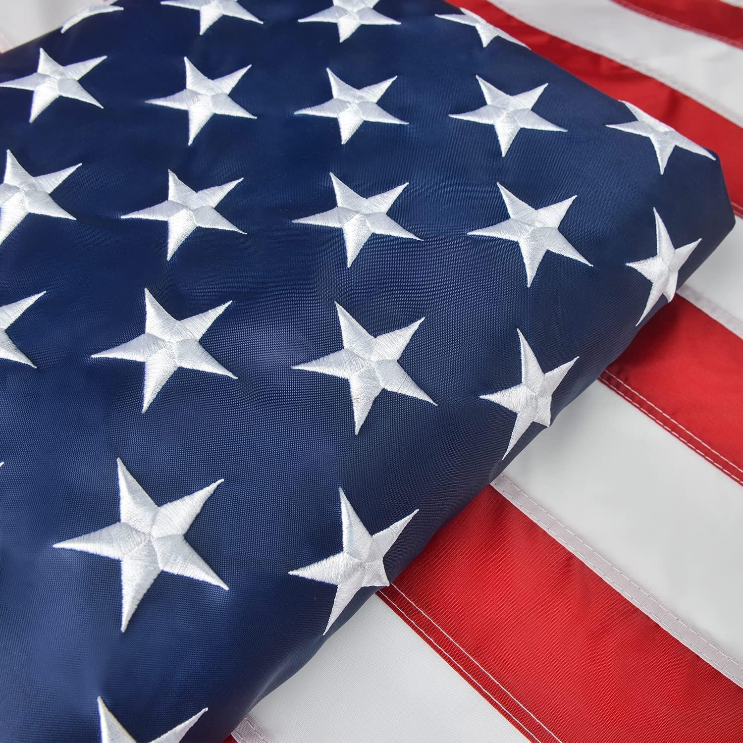 American Flag 8x12 FT, Durable Outdoor Flag with Embroidered Stars