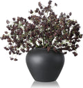 Fall Artificial Plum Sedum Berry Stems - 6 Pack Faux Picks for Mantel