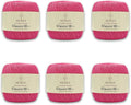 6 Skeins Sensy Crochet Thread Size 10 Pink - Reliable Mercerized