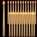 Flameless Taper Candles 24 Pack 11 in LED Flicker - Safe Wedding Mood