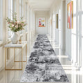Washable Hallway Rug 3x20 Runner - Soft, Non-Slip Distressed Look