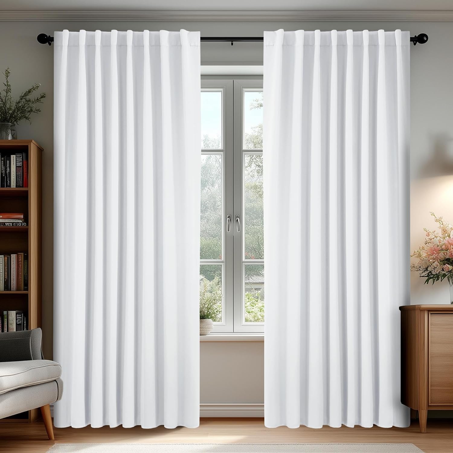 Deconovo Blackout Curtains for Bedroom and Living Room 108in