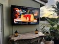 50-55 in Weatherproof Outdoor TV Cover with Lock - Hard Enclosure