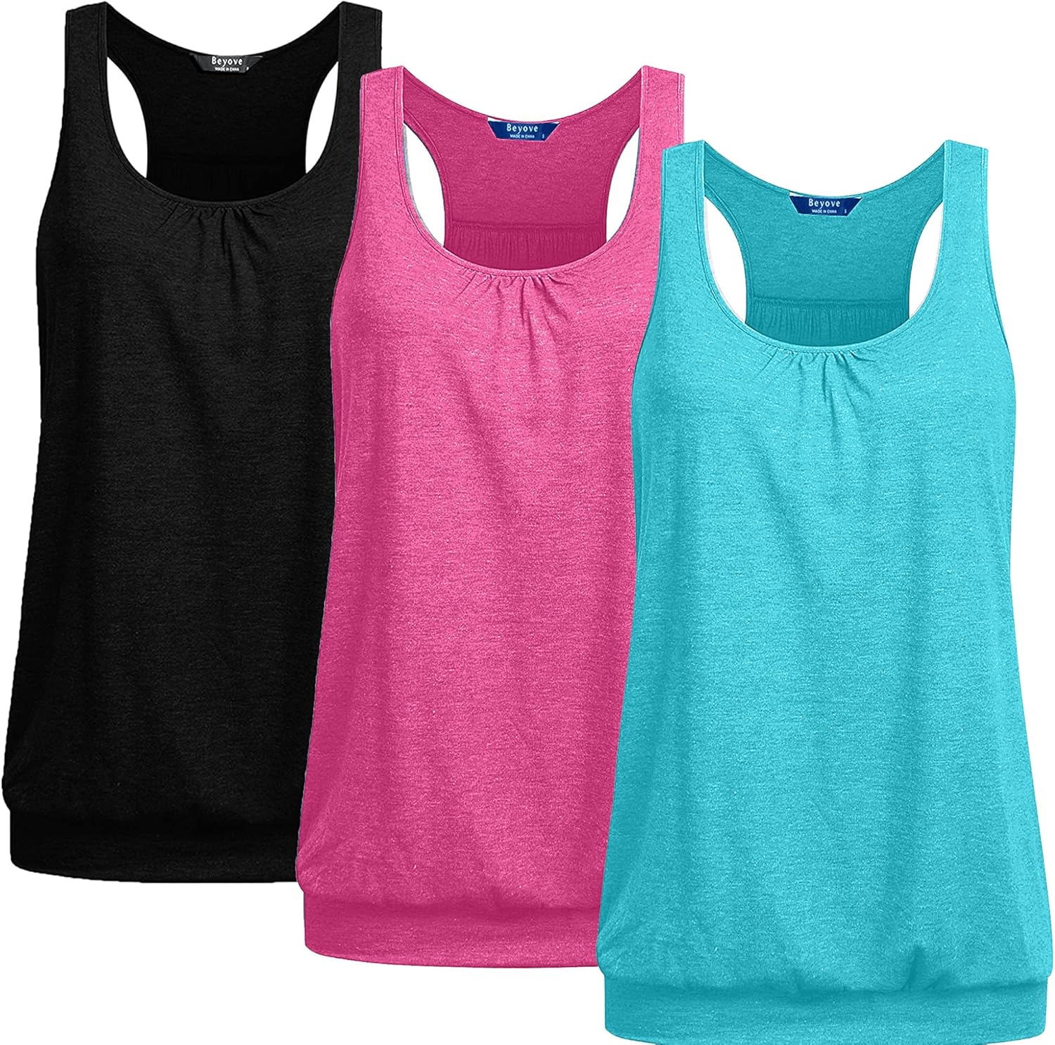 Beyove Racerback Tank Tops for Women - Perfect for Yoga and Fitness