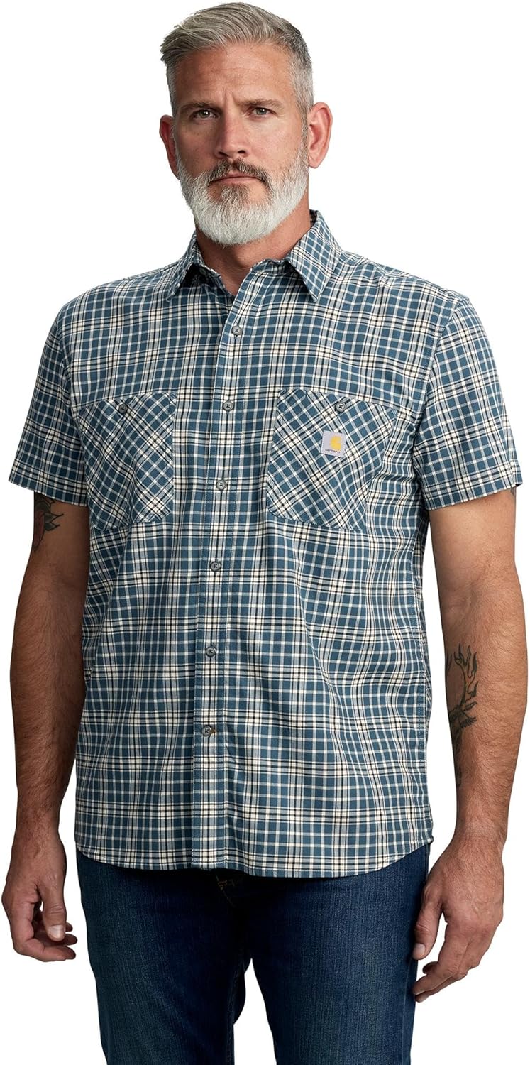 Carhartt Men's Rugged Flex Relaxed Fit Lightweight Short-Sleeve Shirt