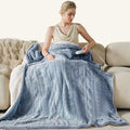 Heated Blanket Electric Throw 50in x 60in - Cozy Soft Heated Throw