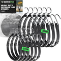 Rubber Bungee Cords Heavy Duty 12-Pack - Weatherproof Tie Downs