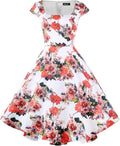 PUKAVT Women's Elegant Cocktail Dress with Pockets for Parties