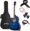 Ashthorpe Full-Size Left-Handed Dreadnought Cutaway Acoustic-Electric
