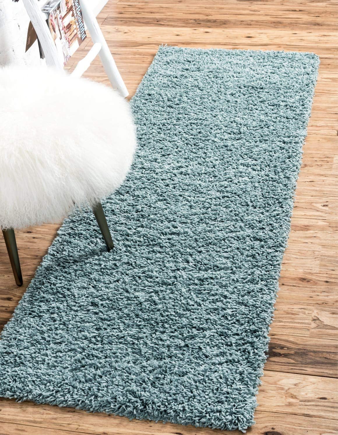 Unique Loom Solid Shag Collection Area Rug for Cozy Spaces