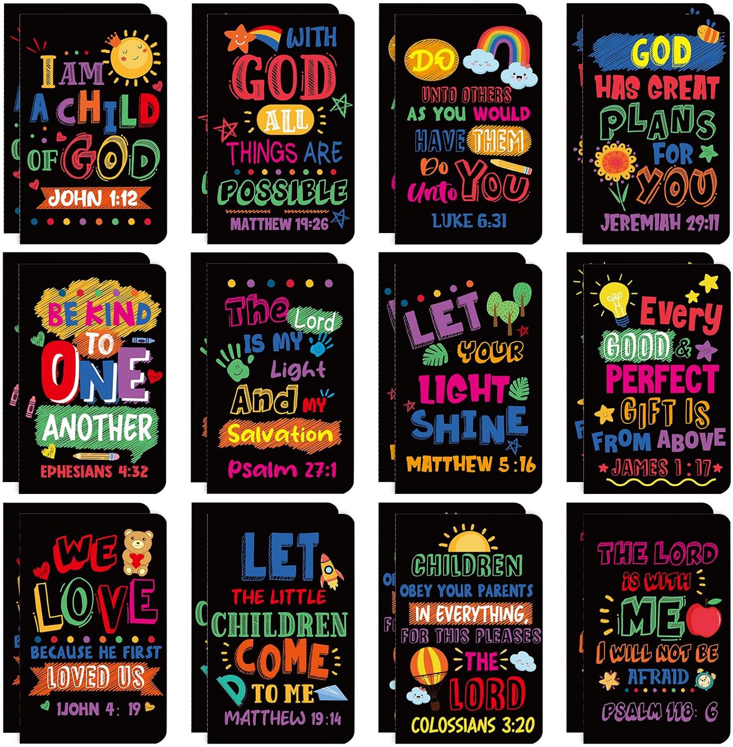 Christian Mini Notepads - Inspirational Journals for Kids & Teachers!