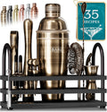 BARE BARREL Mixology Bartender Kit 14-Piece Set - Complete Home Bar
