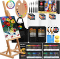 86-Piece Acrylic Painting Kit with Tabletop Easel - Complete Set