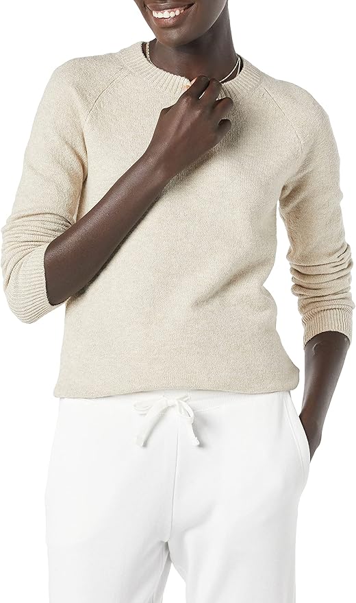 Classic-Fit Soft Touch Long-Sleeve Crewneck Sweater for Women