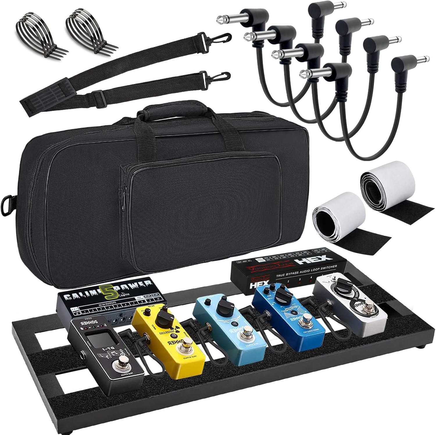Medium Guitar Pedal Board for Easy Organization and Transport