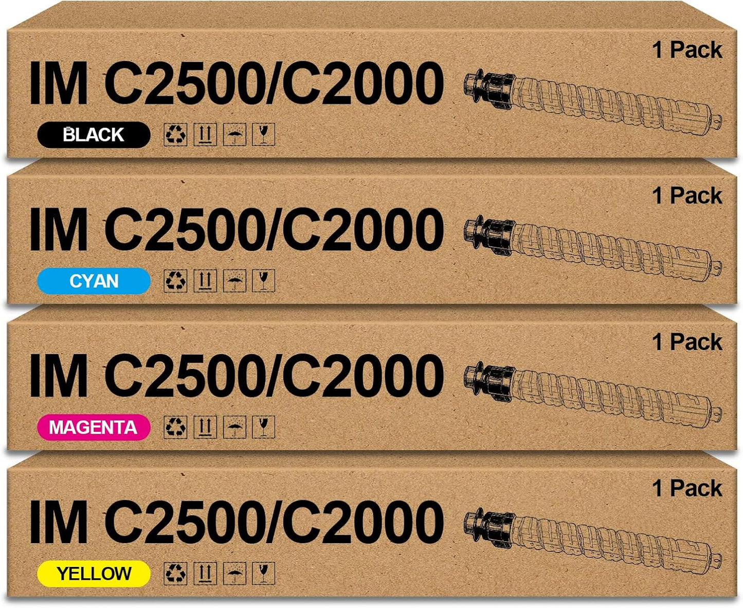 IM C2000 IM C2500 Toner Cartridge Set for Ricoh Printers
