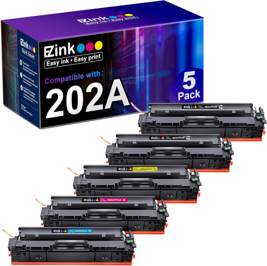 E-Z Ink HP 202A 202X Toner Set - Vibrant Colors!