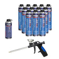 Window & Door Insulating Foam Sealant 12x24 oz Kit - Precision Gun
