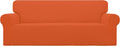 Stretch Sofa Slipcover for Sofa - Orange Small Check Jacquard