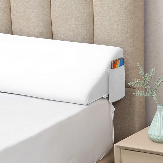 Vekkia Cal King Size Bed Wedge Pillow for Headboard Gaps