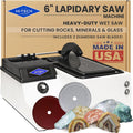 Hi-Tech Diamond 6ft Lapidary Saw - Compact Rock & Glass Trim Saw