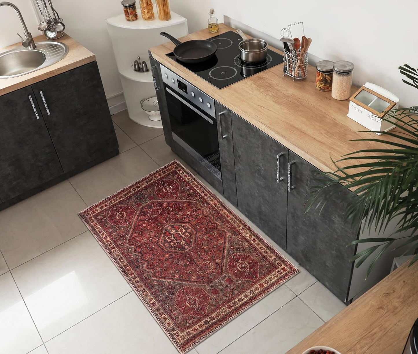 Keen Home Design 2x3 Rug - Vintage Machine Washable Entry Rug