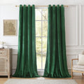 Luxury Velvet Blackout Curtains 120 inch Length for Home Decor