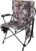 Oversized Hunting Chair for Blinds - 360 Swivel Camouflage
