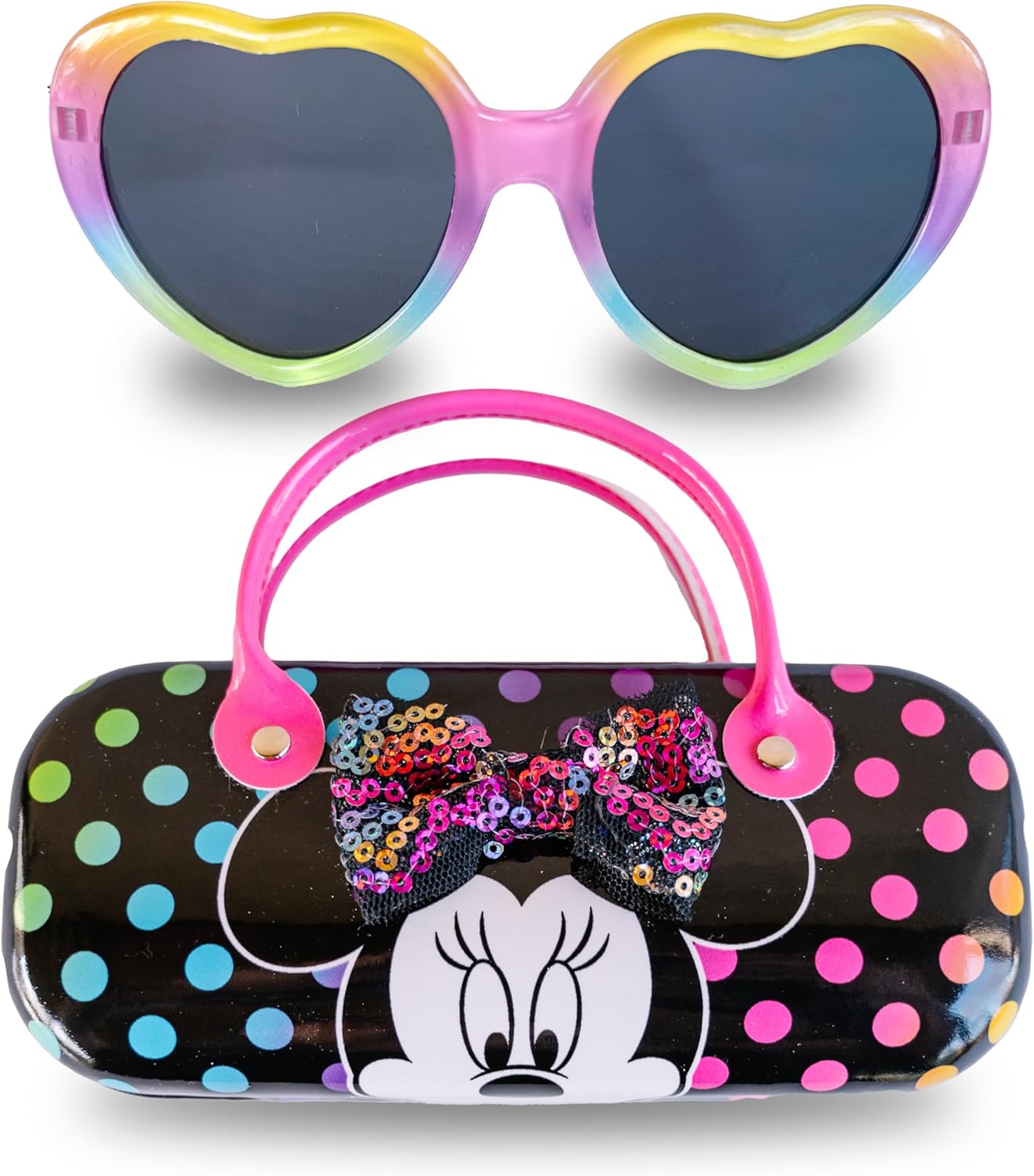 Disney Minnie Mouse Toddler Sunglasses Set with Glasses Case