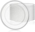 Clear Charger Plates 12 Pack 13 in Beaded Acrylic Chargers - Event
