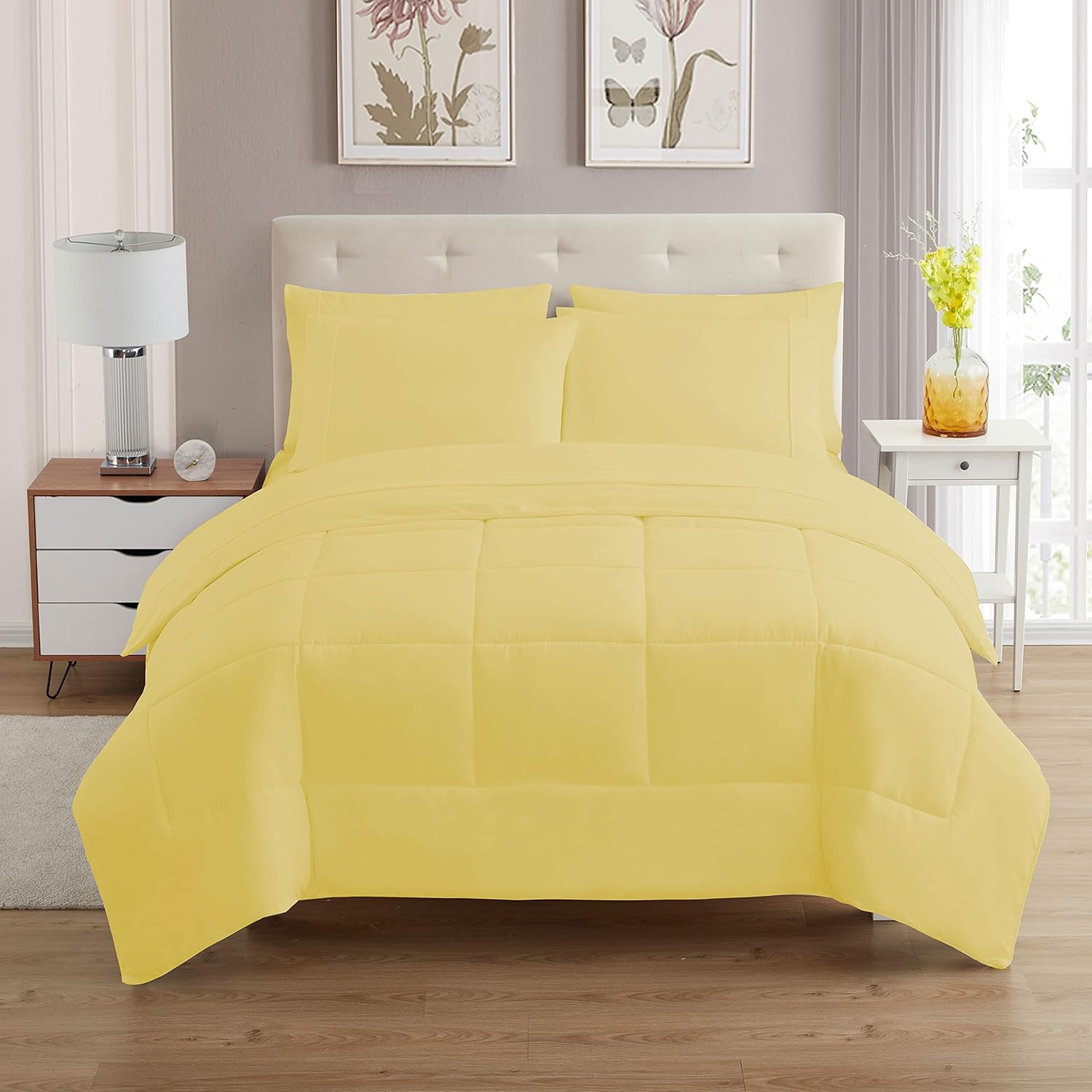 Sweet Home Collection 5 Piece Comforter Set for Twin Beds