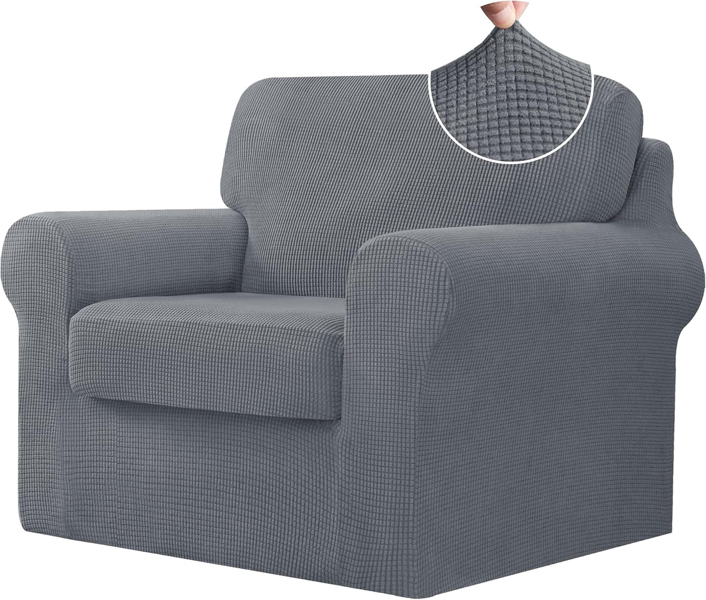 CHUN YI 3 Piece Armchair Cover for Stylish Sofa Protection