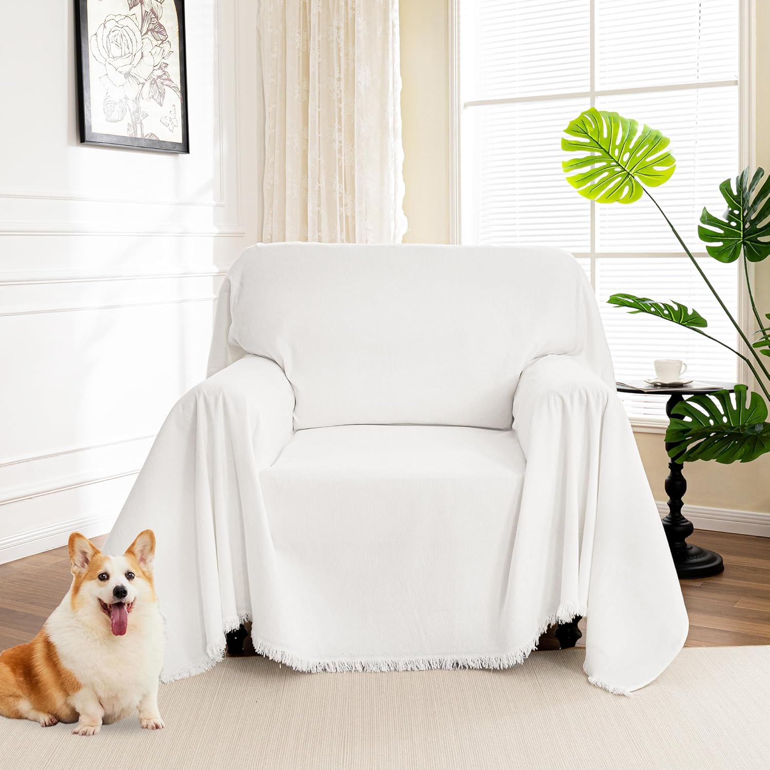 MYSKY HOME Sectional Couch Covers for Pet Protection and Style