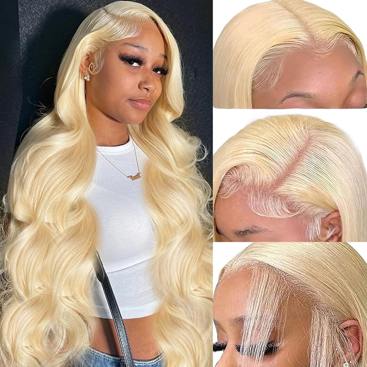 30 Inch 613 Lace Front Wig Human Hair Body Wave for All Occasions